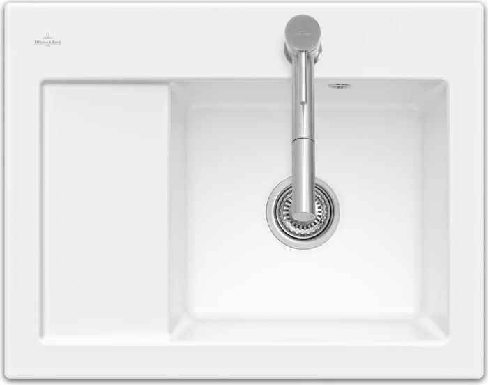 Villeroy & Boch Subway 45 Compact Einbau Becken rechts stone white