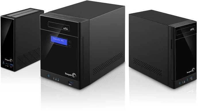 Seagate Business Storage 4-Bay 4TB, 2x RJ-45 1000Base-T, 2x USB-A 3.0