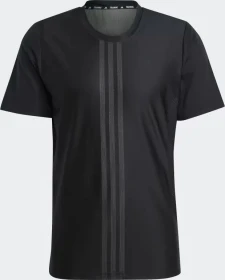 adidas HIIT Workout 3-Stripes Funktionsshirt kurzarm schwarz (Herren)