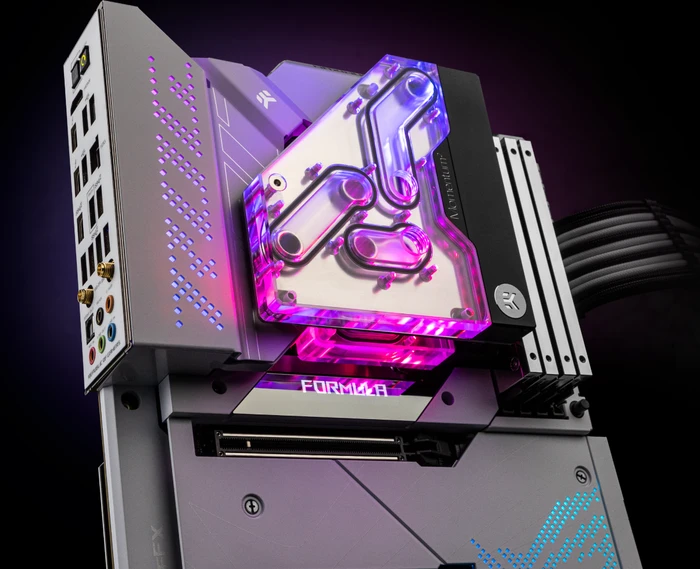 EK Water Blocks Quantum Line EK-Quantum Momentum² Maximus Z690 Formula D-RGB VRM Bridge, Nickel, Acryl