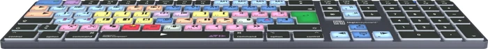 LogicKeyboard Titan Wireless Avid Media Composer "Classic" Mac, Titanium Gray, LEDs weiß, USB/Bluetooth, DE