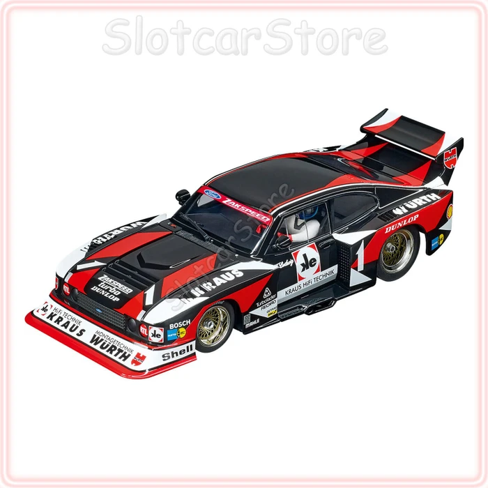 Carrera Digital 124 Ford Capri Zakspeed Turbo Würth-Kraus-Zakspeed Team No.1
