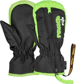 Reusch Ben Mitten Handschuhe black/neon green (Junior)