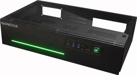 Nanoxia Project S Mini, schwarz, Glasfenster, Mini-ITX