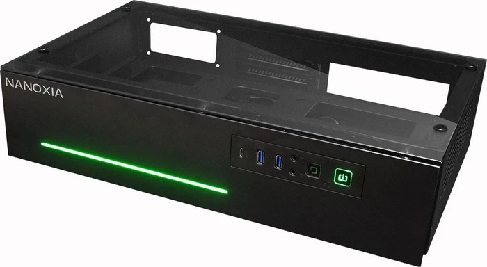 Nanoxia Project S Mini, schwarz, Glasfenster, Mini-ITX