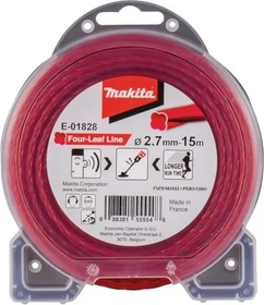 Makita Trimmerfaden Four-Leaf für Rasentrimmer, 2.7mm/15m