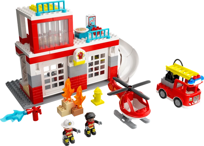 LEGO DUPLO - Feuerwehrwache mit Hubschrauber