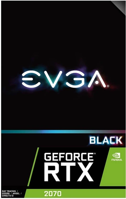 EVGA GeForce RTX 2070 XC Black Edition Gaming, 8GB GDDR6, HDMI, USB-C, 3x DP