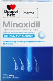 Doppelherz Minoxidil 50mg/g für Männer Schaum, 180g (3x 60g)