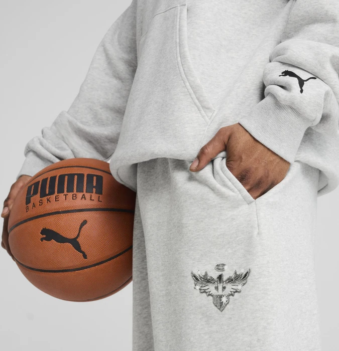 Puma Melo Alwayz On 1 Basketball Trainingshose lang light grey heather
