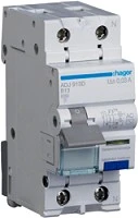 Hager Fehlerstrom-Leitungsschutzschalter 1P+N 10kA B 13A 30mA Typ A-G