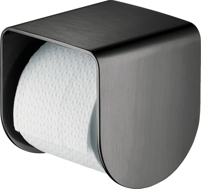Hansgrohe Axor Universal Softsquare Toilettenpapierhalter mit Ablage brushed black chrome
