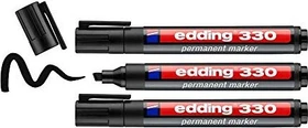 edding 330 Permanentmarker schwarz, 3er-Pack