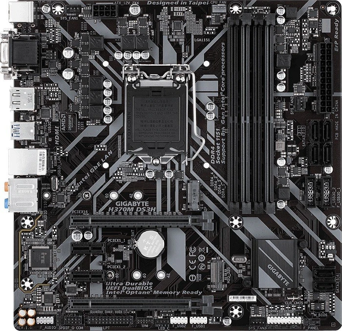 GIGABYTE H370M DS3H (Intel 1151 v2)
