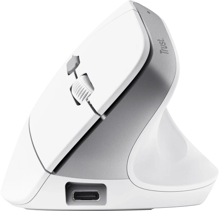 Trust Bayo II Ergonomic Wireless Mouse weiß, ECO zertifiziert, USB