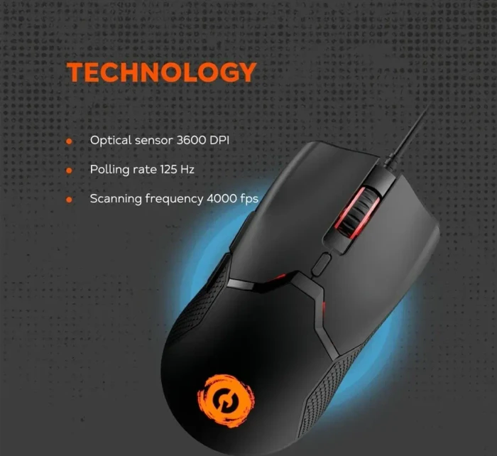Canyon Carver GM-116 Gaming Mouse schwarz, USB