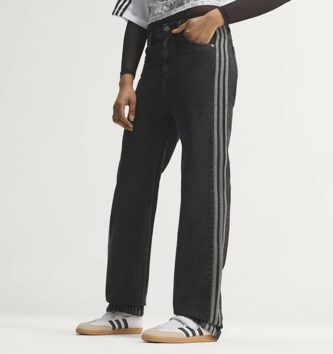 adidas Firebird Jeans true black denim (Damen) (KQ6488) – Bild 2 von 12