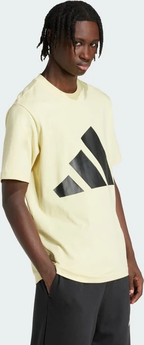 adidas Essentials Big Logo T-Shirt kurzarm powder yellow/black (Herren)