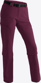 Maier Sports Arolla Capri Zip-Off Hose lang cherry wine (Damen)