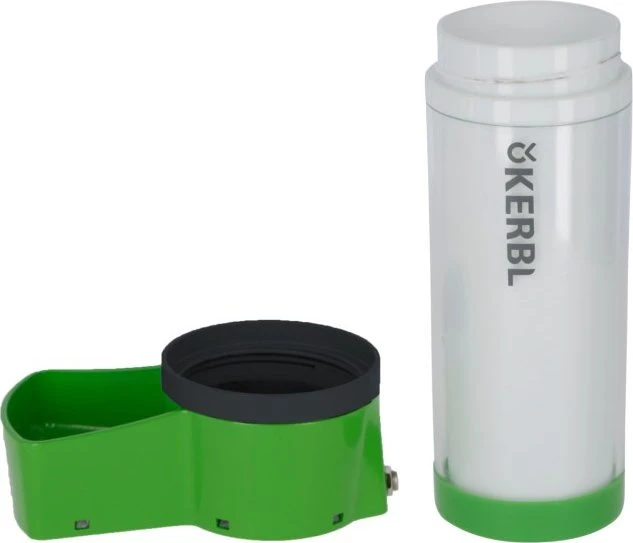 Kerbl Kleintiertränke, beheizbar, 20.5x14x7.5cm, 330ml, weiß/grün