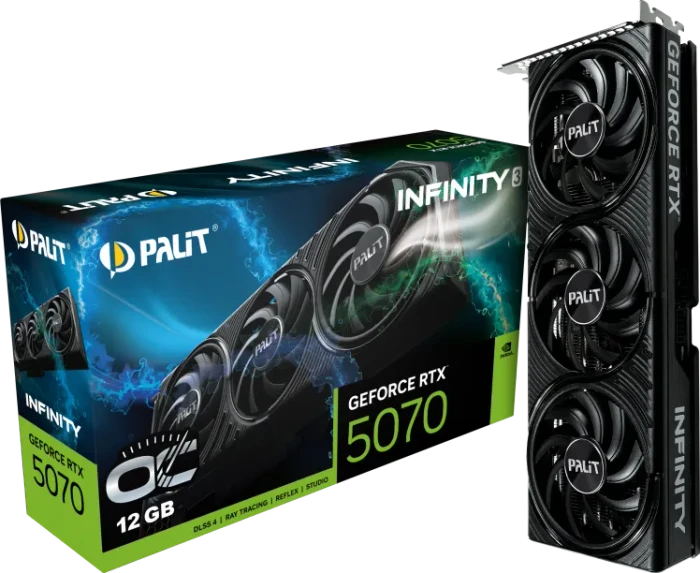 Palit GeForce RTX 5070 Infinity 3 OC, 12GB GDDR7, HDMI, 3x DP
