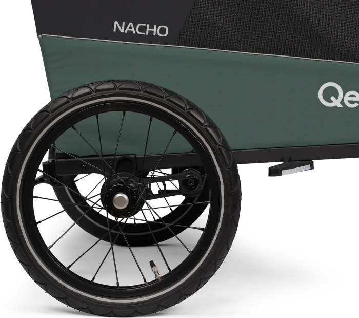 Qeridoo Nacho M Fahrradanhänger grün (Modell 2025)