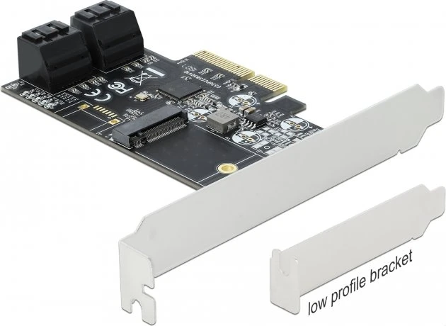 DeLOCK 4x SATA, 1x M.2 SATA, PCIe 3.0 x4