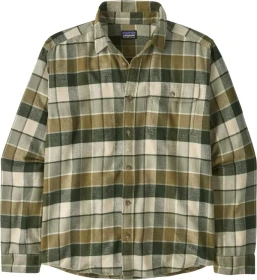 Patagonia Lightweight Fjord Flannel Hemd langarm rocky/old growth green (Herren)