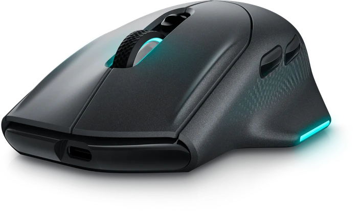 Dell Alienware AW620M Wireless Gaming Mouse, Dark Side Of The Moon, USB