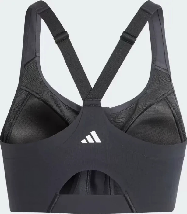 adidas TLRD Impact Luxe High Support Zip Sport-BH schwarz (Damen)