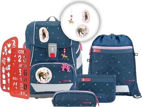 Step by Step 2in1 Plus Spiegelburg Pferdefreunde True Love Schultaschen-Set, 6-tlg.