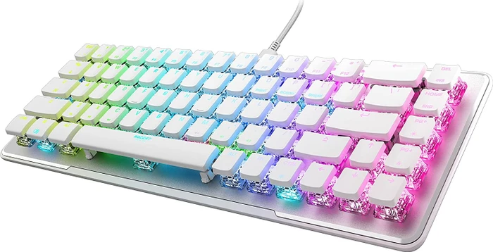 Roccat Vulcan II Mini, LEDs RGB, weiß, TITAN II OPTICAL RED, USB, US
