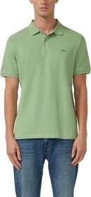 s.Oliver Baumwollpiqué Poloshirt kurzarm sage green (Herren)
