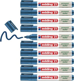 edding EcoLine 21 Permanentmarker blau, 10er-Pack
