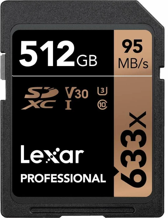 Lexar Professional 633x R95/W45 512GB, UHS-I U3, Class 10