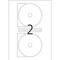 Herma Folienetiketten, 116mm, transparent, matt, 25 Blatt (50 Etiketten) Vorschaubild