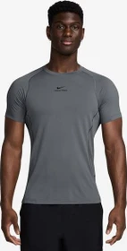 Nike Pro Training Dri-FIT Funktionsshirt kurzarm smoke grey/black (Herren)