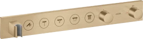 Hansgrohe AXOR ShowerSolutions Thermostatmodul Select 670/90 Unterputz für 5 Verbraucher brushed bronze