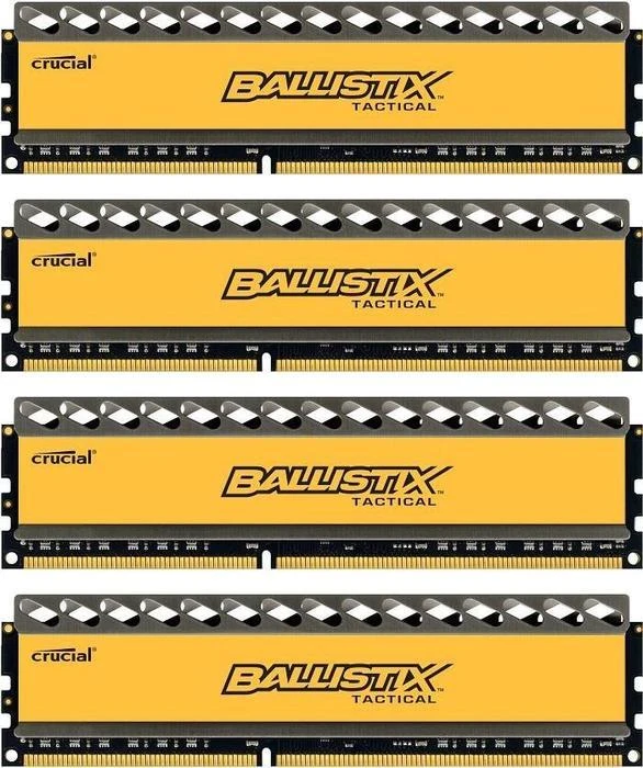 Crucial Ballistix Tactical UDIMM 16GB Kit, DDR3-1600, CL8-8-8-24