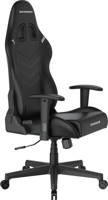 DXRacer Prince Series PF132 Gamingstuhl, schwarz mit weißen Nähten