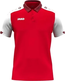 Jako Dynamic Poloshirt kurzarm red/white/dark red (Junior)