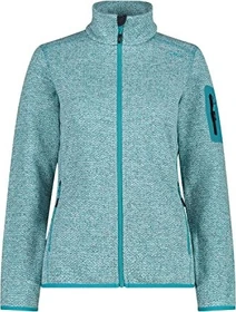 CMP Knit Tech Melange Fleece Jacke lagoon/bianco (Damen)