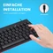 Perixx Periboard-422 Mini-C Keyboard, schwarz, USB, DE Vorschaubild