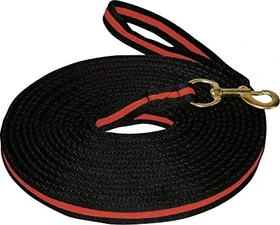 Kerbl Longierleine Softlonge, 8m, schwarz/rot