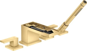 Hansgrohe Axor MyEdition 4-Loch Wannenkombination ohne Platte brushed goldoptik