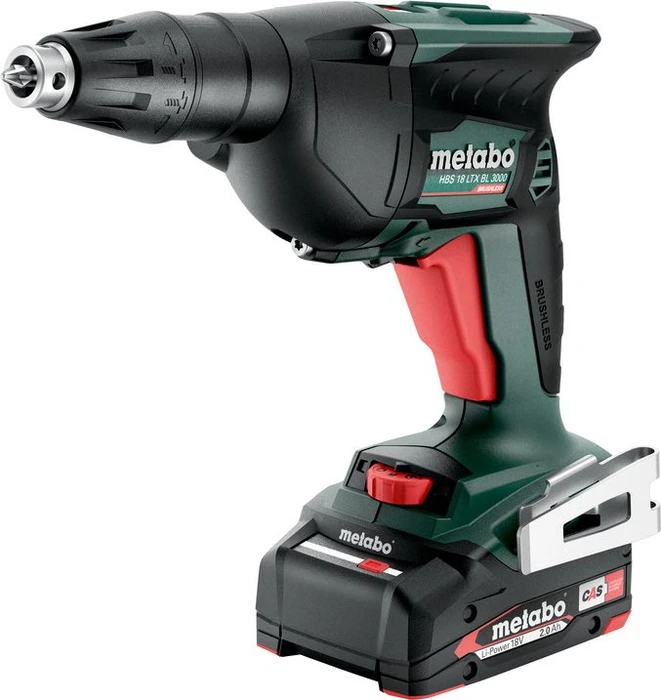 Metabo HBS 18 LTX BL 3000 Akku-Trockenbauschrauber inkl. Koffer + 2 Akkus 2.0Ah