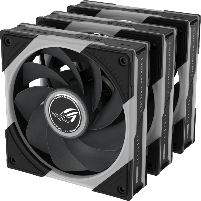 ASUS ROG Eurux GR120 ARGB, Reverse, schwarz, Triple Pack, 120mm, 3er-Pack