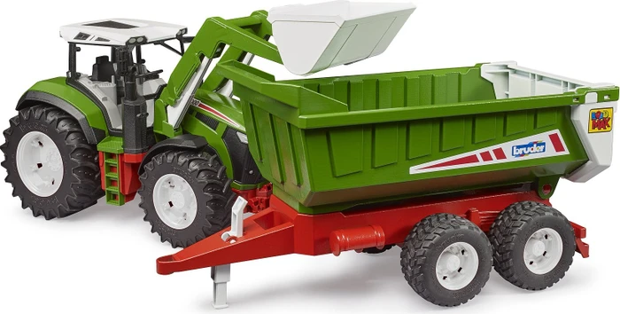 Bruder Roadmax Traktor mit Frontlader und Kippanhänger