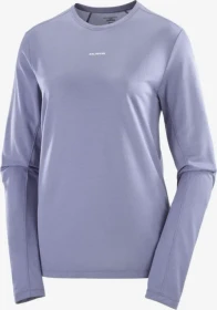 Salomon Shakeout Core Laufshirt langarm blue granite (Damen)