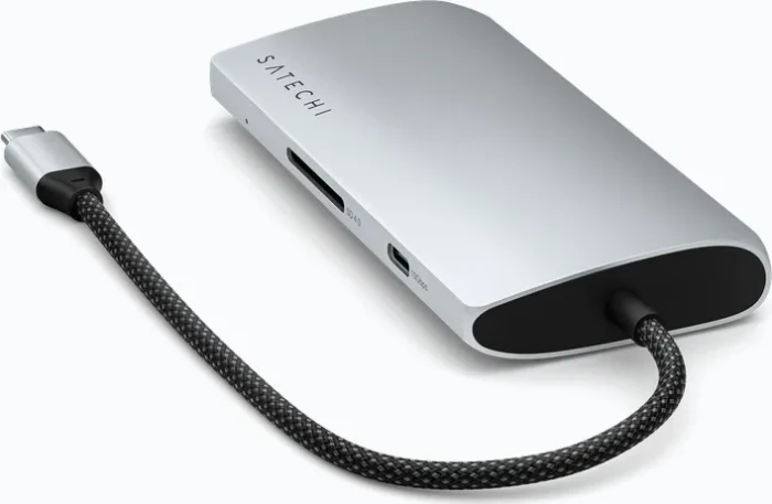Satechi 8-in-1 Multiport Adapter, silber, USB4 [Stecker]